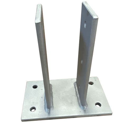 3 metal post to wood brackets|heavy duty fence post brackets.